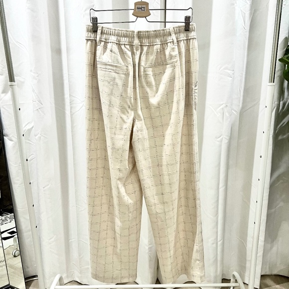 Madewell The Untailored Plaid Straight Leg Pants In Windowpane Size 8 - NEW - Picture 1 of 9